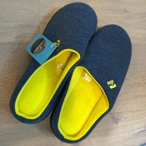 🥿 RockDove Slip-On Slippers | Blue w/ Yellow Interior | Size 11 | NWT 🥿